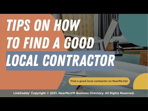 Tips On How To Find A Good Local Contractor