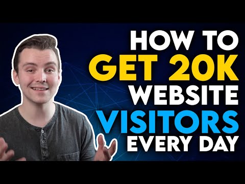 How to get 20k website visitors per day